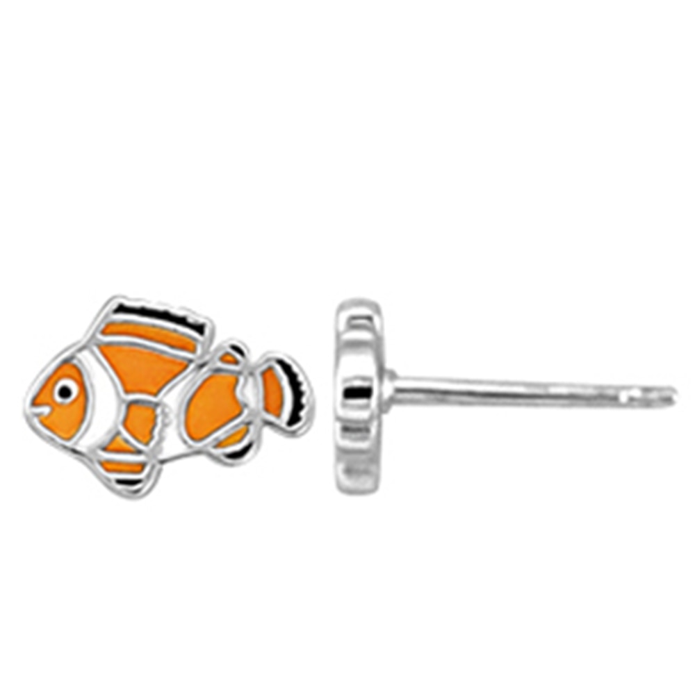 Boma, Sterling Silver, Earring, Fish